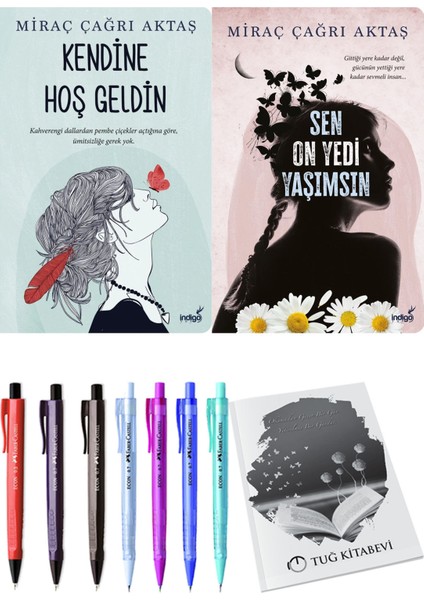Kendine Hoş Geldin Miraç Çağrı Aktaş ve Sen On Yedi Yaşımsın Miraç Çağrı Aktaş 2li Set + Hediyeli