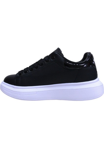 Bestof Siyah Beyaz Bağcıklı Sneakers Spor Ayakkabı modelleri
