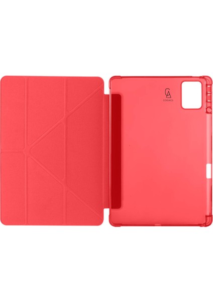 Lenovo Tab M11 TB-330FU 11 Inç Uyumlu Tri Fold Kalemlikli Tablet Kılıfı Ekran Koruyucu Kalem Seti
