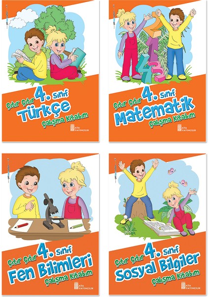 4. Sınıf Çıtır Çıtır Çalışma Kitabım 4'lü Set (Türkçe-Matematik-