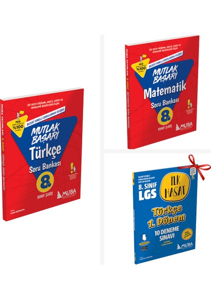 8. Sınıf MB Lgs Türkçe ve Matematik Soru Bankası Set. Türkçe Ilk