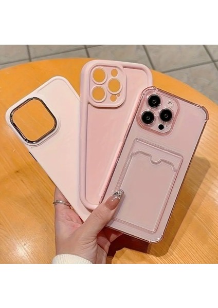 Apple iPhone 14 Pro Uyumlu 3'lü Paket Pembe Silikon Kılıf