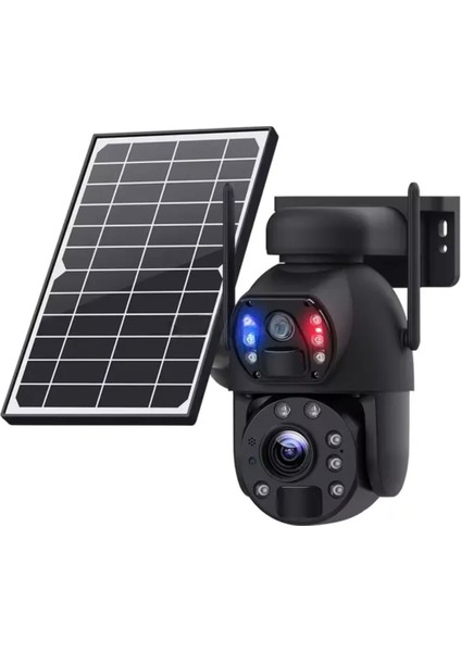 36x Optik Zoom 4G Çift Kameralı Solar Kamera - Lazer Kızılötesi - Gece Görüş