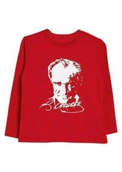 Es Atatürk Baskılı Uzun Kol T-Shirt