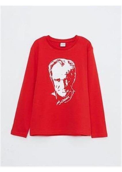 Atatürk Baskılı Uzun Kol T-Shirt