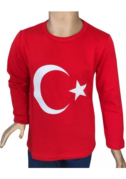 Unisex Türk Bayraklı Uzun Kol T-Shirt fiyatları