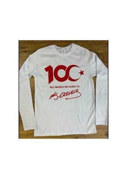 Unisex Cumhuryetin 100. Yılı Uzun Kol T-Shirt