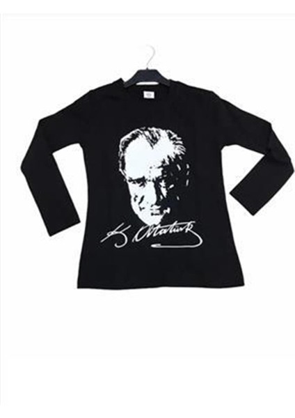 Atatürk Baskılı Uzun Kol T-Shirt