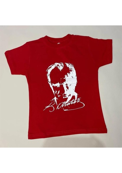 Unisex Atatürk Baskılı Kısa Kol T-Shirt