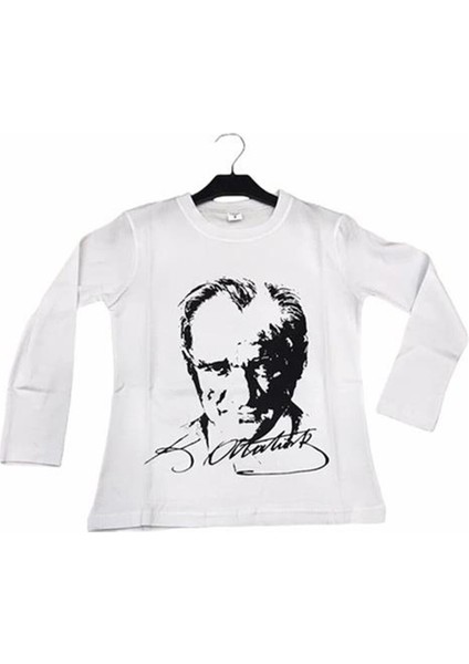 Atatürk Baskılı Uzun Kol Çocuk T-Shirt