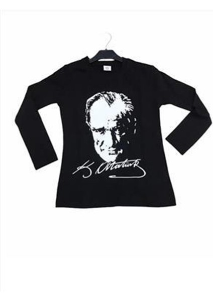 Atatürk Baskılı Uzun Kol T-Shirt