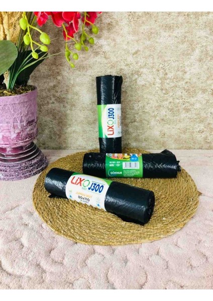 Siyah Çöp Poşeti Çöp Torbası 3 Rulo (30 Adet) 80X110 Jumbo Boy