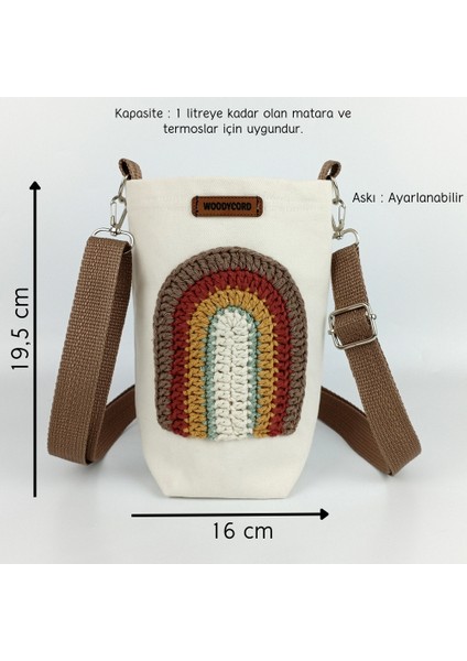 1 Litrelik Tasarım Matara Su Şişesi Taşıma Çantası Bottle Bag