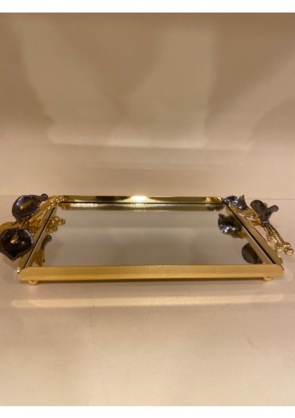 Tepsi Gala Model Altın Miniboy 22X16 cm Pirinç indirimleri