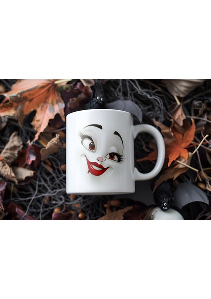 3D Sarcastic Woman Face Desenli Sublimasyon Kupa Bardak - Her Yudumda Fark Yaratan Tasarım