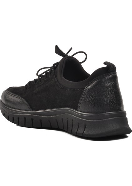 2216670K Siyah Nubuk Deri Kadın Günlük Ayakkabı fırsatları