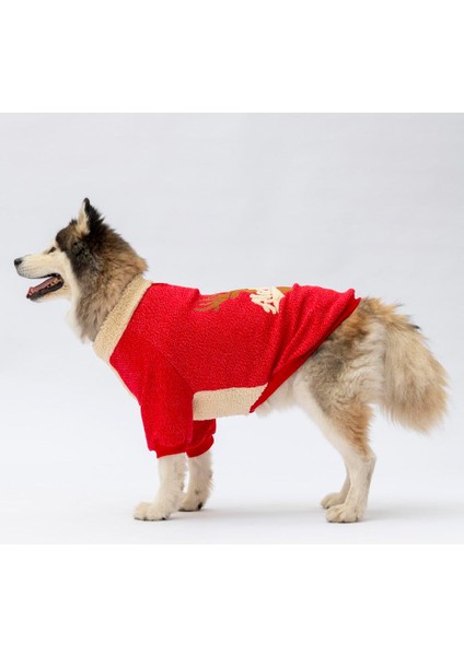 Kırmızı Alaska Esnek, Orta-Büyük Irk Köpek Trikosu modelleri