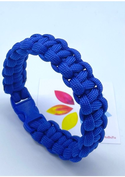 Paracord Kilitli Kalın Paraşüt Ipi Örgü Erkek Bileklik