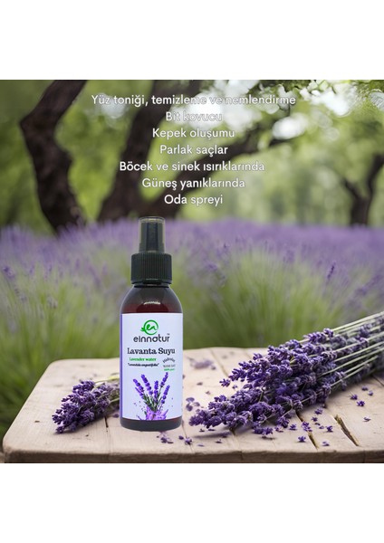 %100 Saf, Lavanta Suyu, Spreyli 100 Ml, Lavandula Angustifolia Hidrosolü