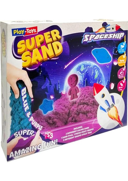 Nessiworld Play-Toys Uzay Macerası Oyun Kumu Super Sand