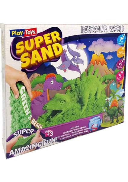 Nessiworld Playtoys Dinazorların Dünyası Oyun Kumu Super Sand