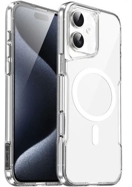 Iphone 16 Kılıf T-Max Magsafe Renkli Sert Mika Alp + Ekran Koruyucu