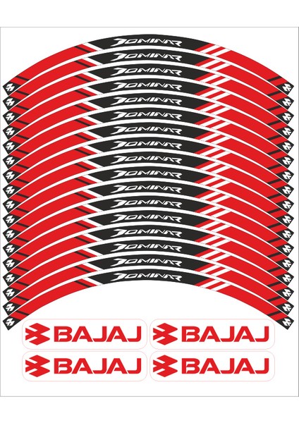 Bajaj Dominar Uyumlu Jant Şeridi 4