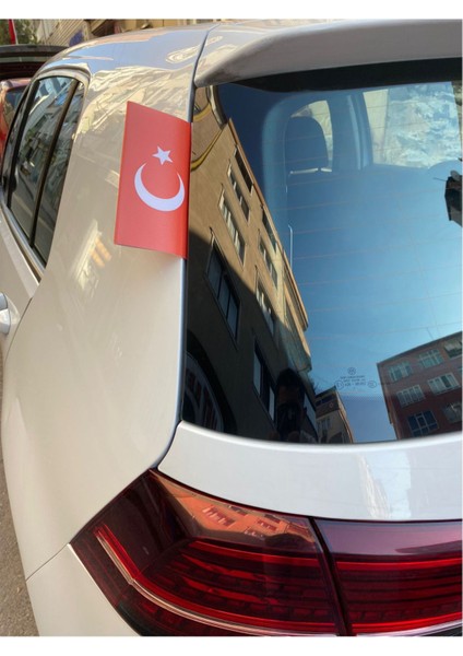 Türk Bayrağı Oto Bayrağı Araba Araç Etiket