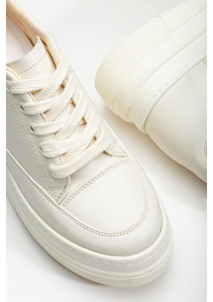 Nesvina Kadın Gizli Topuk Bej Sneaker modelleri