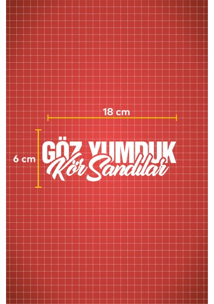 18 x 6 cm Göz Yumduk Kör Sandılar Oto Sticker Araba Cam Sticker fiyatları