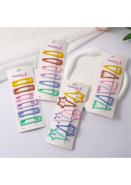 6'lı Mat Soft Renkli Klasik Model Çıtçıt Toka Seti - Kız Çocuk Çıtçıtlı Yan Saç Tokası fırsatları