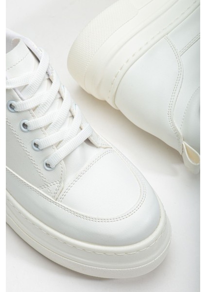 Nesvina Kadın Gizli Topuk Beyaz Sneaker modelleri