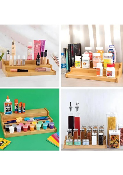 Bambu 3 Katlı Stand Organizer, Baharatlık Düzenleyici fırsatları