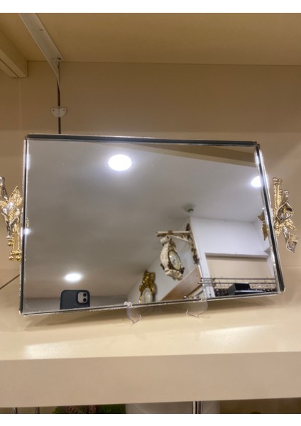 Tepsi Gala Model Büyükboy Gümüş 40X26 cm modelleri