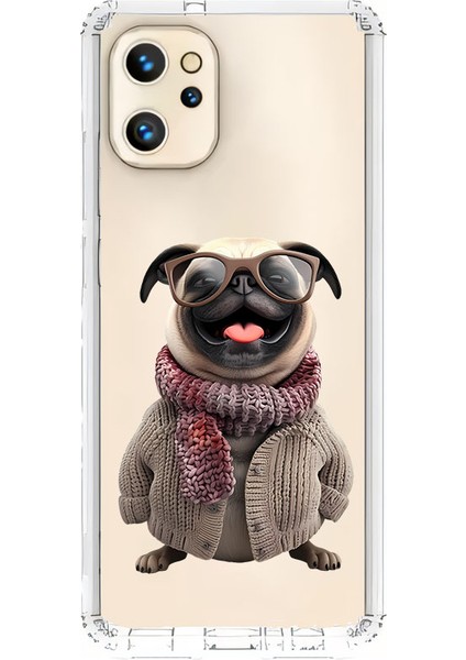 Reeder S19 Max Pro Uyumlu Gözlüklü Şirin Köpek Desenli Silikon Kılıf