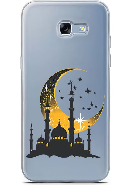 Samsung A7-2017 Uyumlu Hilal Camii Desenli Silikon Kılıf