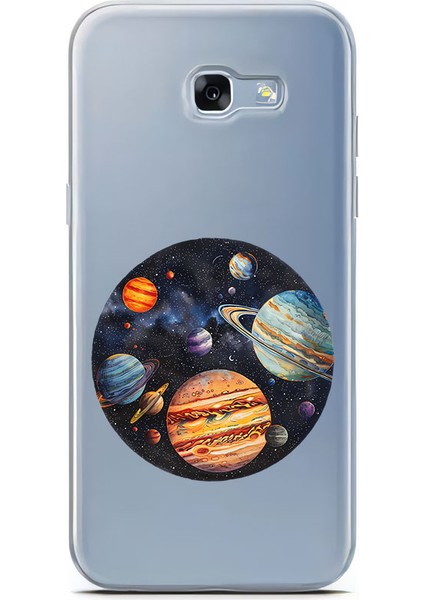 Samsung A5-2017 Uyumlu Gezegen Sistemi Desenli Silikon Kılıf