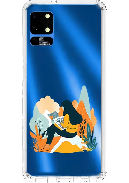 Reeder S19 Max Uyumlu Kitap Okuyan Desenli Silikon Kılıf