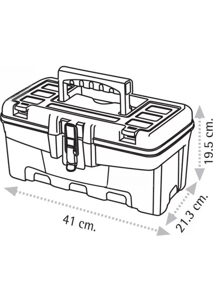| Takım Çantası, Metal Kilitli, 16" modelleri