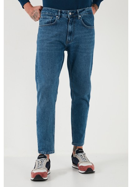 Streç Pamuklu Slim Fit Normal Bel Boru Paça Jeans Erkek Kot Pantolon 5900S281MILANO modelleri