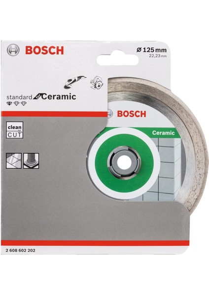 Standard For Ceramic 125 mm Elmas Kesme Disk - 2608602202 fiyatları