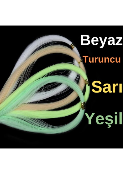 Fosforlu Glow 40 Metre Poşet Çapari Simi, Jig Yapım Malzemesi