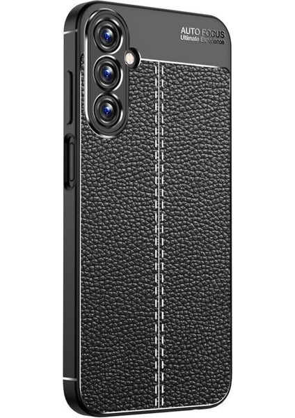 Samsung Galaxy M35 Kılıf Niss Deri Desen Silikon