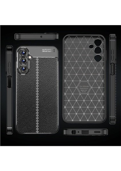 Samsung Galaxy M35 Kılıf Niss Deri Desen Silikon