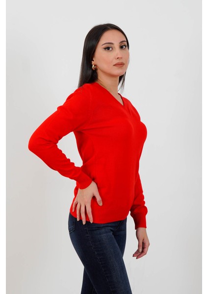 V Yaka Kadın Kazak 502 fiyatları