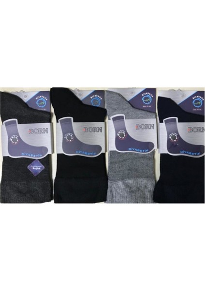 Çorap 12'li Erkek Bambo Erkek Şeker Çorap