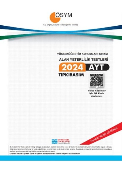 2024 AYT Çıkmış Sorular Video Çözümlü