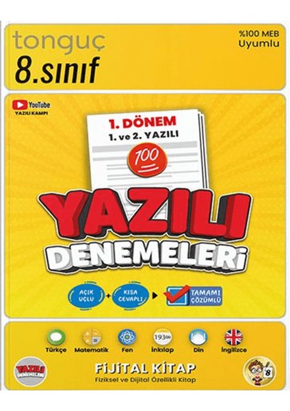 8. Sınıf Yazılı Denemeleri 1. Dönem 1 ve 2. Yazılı