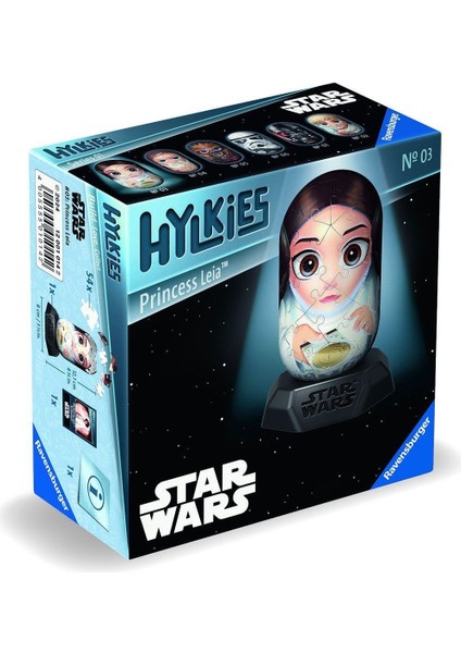 010142 Hylkies Star Wars - Prenses Leia 54 Parça Puzzle - No:03 - Ravensburger
