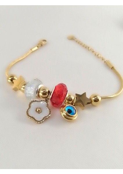 Stainless Gold Charmlı Bileklik fırsatları
